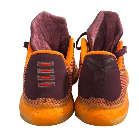 Nike Kobe X 10 Silk Road Orange Youth Size 5.5 Y/ Women's Sz 7 - Picture 3 of 9